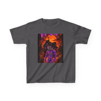 OUTRLIMIT TRAP Round Orange Sun Haunted Tee - Kids