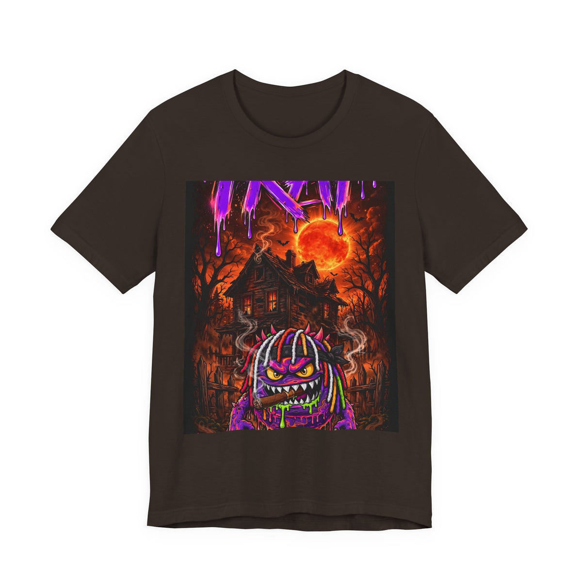OUTRLIMIT TRAP Titan Orange Sun Haunted Tee - Adult