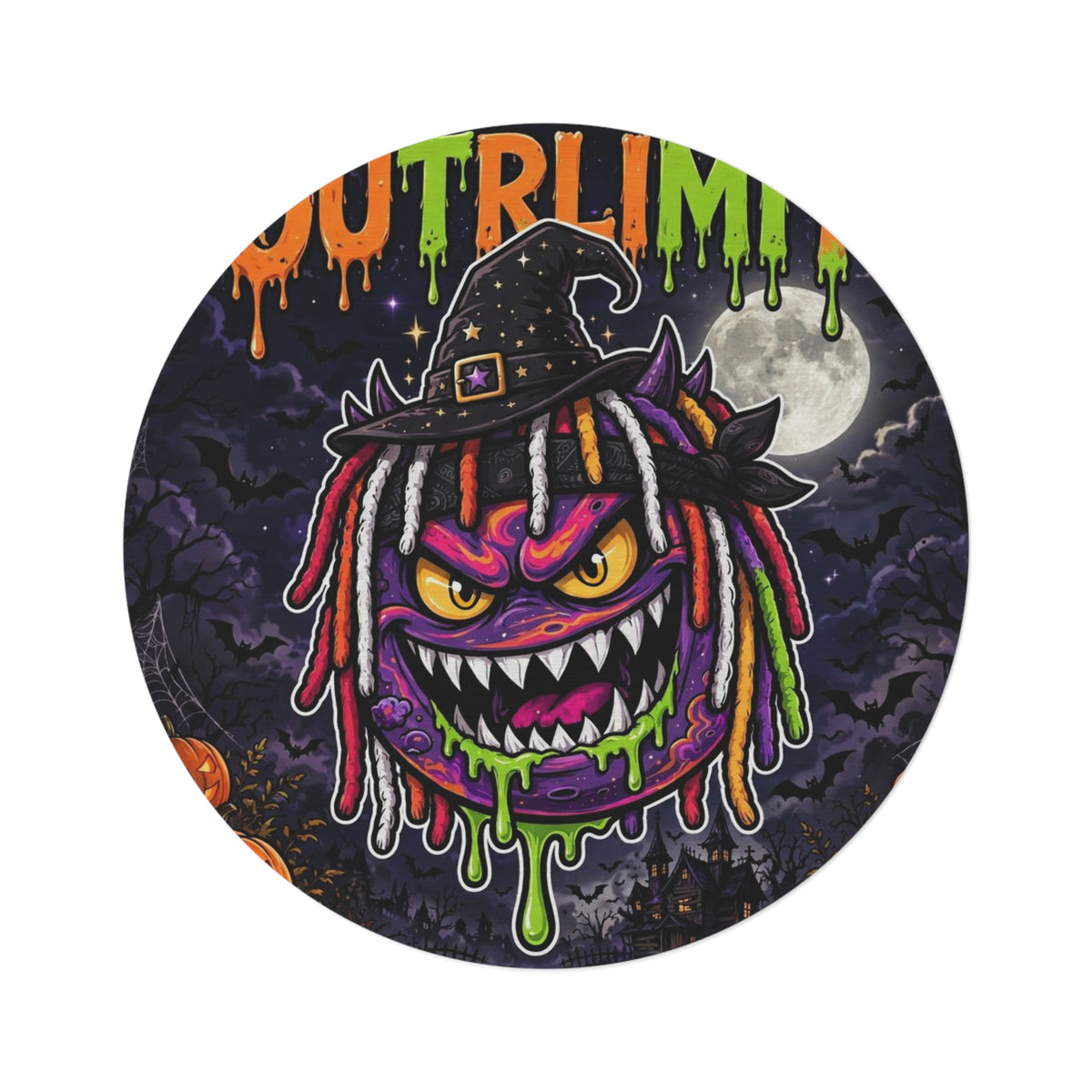 OUTRLIMIT Halloween Edgy Monster Rug