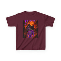 OUTRLIMIT TRAP Round Orange Sun Haunted Tee - Kids