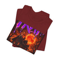 OUTRLIMIT TRAP Titan Orange Sun Haunted Tee - Adult