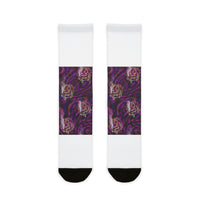 OUTRLIMIT Purple Monster Crew Socks - Women's