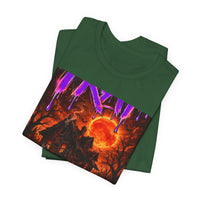 OUTRLIMIT TRAP Titan Orange Sun Haunted Tee - Adult