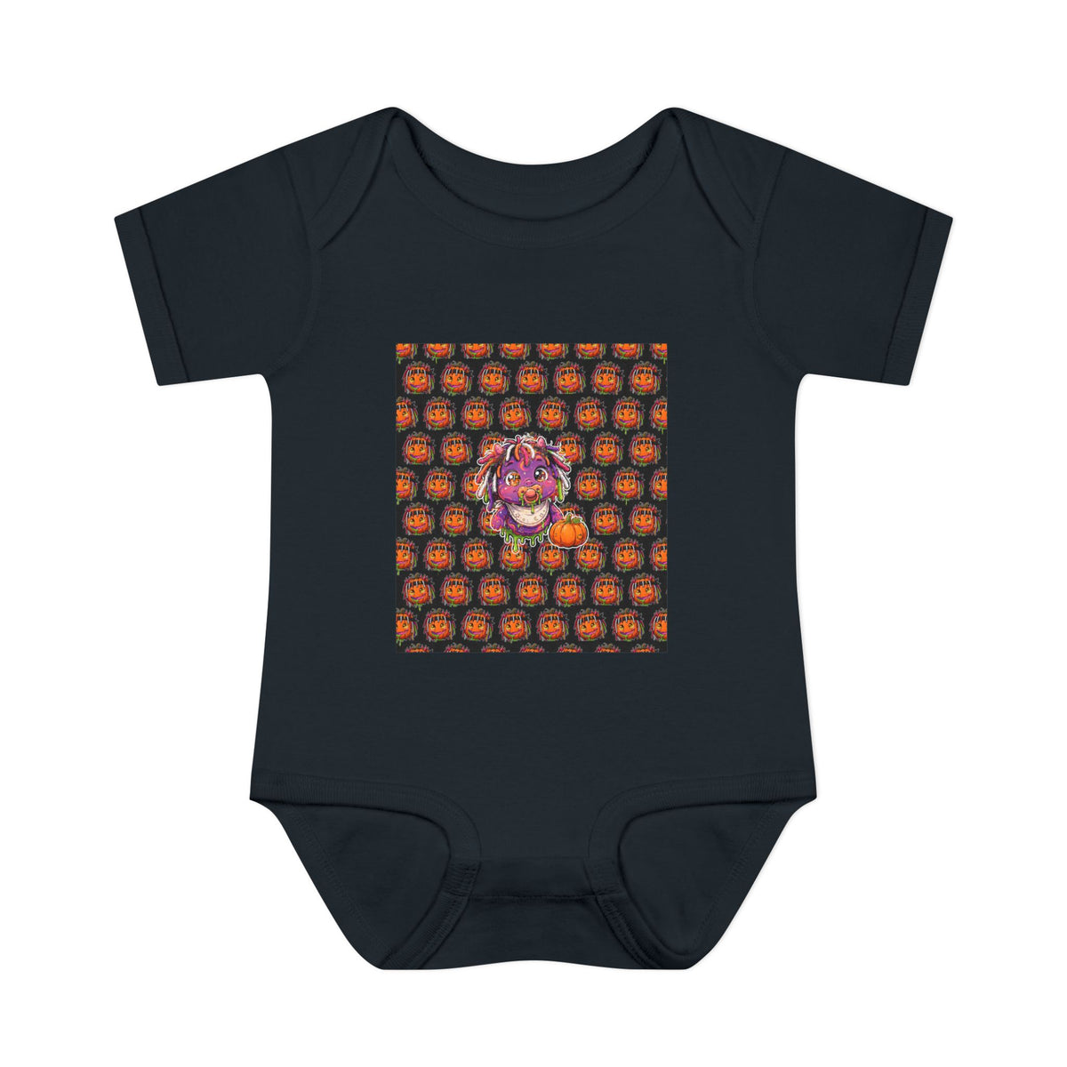 OUTRLIMIT Halloween Pumpkin All-Over-Print Onesie