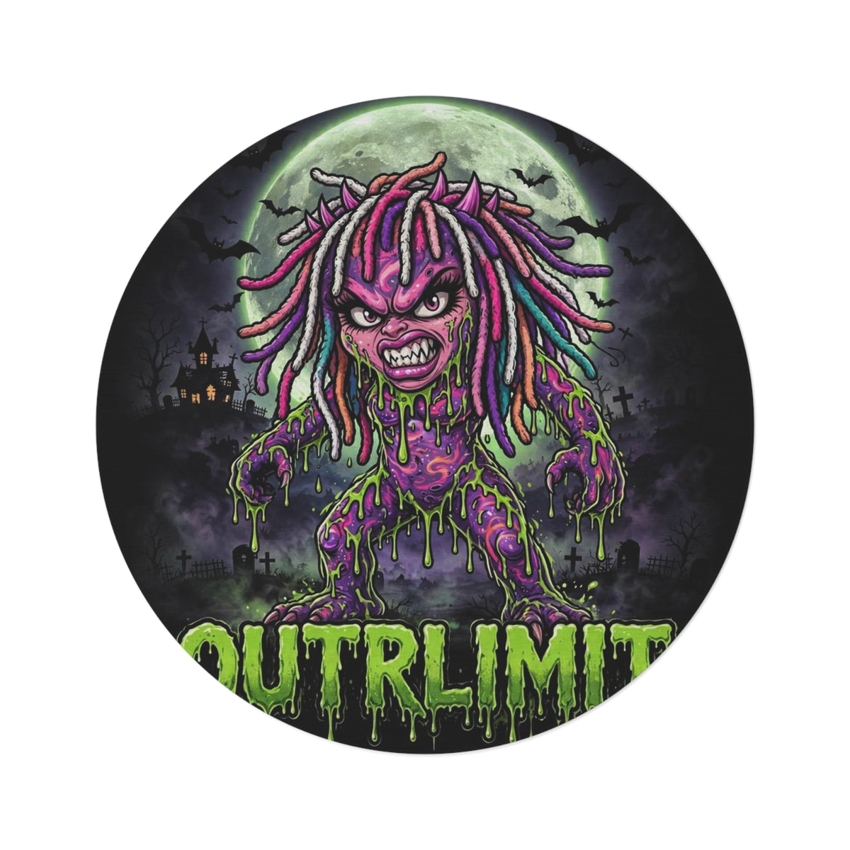 OUTRLIMIT Halloween Slime Queen Rug