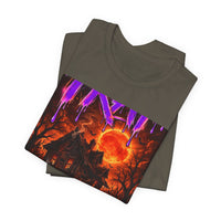 OUTRLIMIT TRAP Titan Orange Sun Haunted Tee - Adult