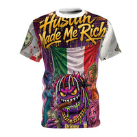 OUTRLIMIT Hustlin Made Me Rich AOP Tee - Italian Words