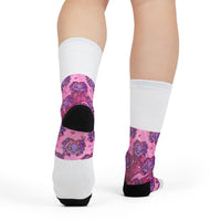 OUTRLIMIT Pink Baby Girl Monster Crew Socks - Girls'