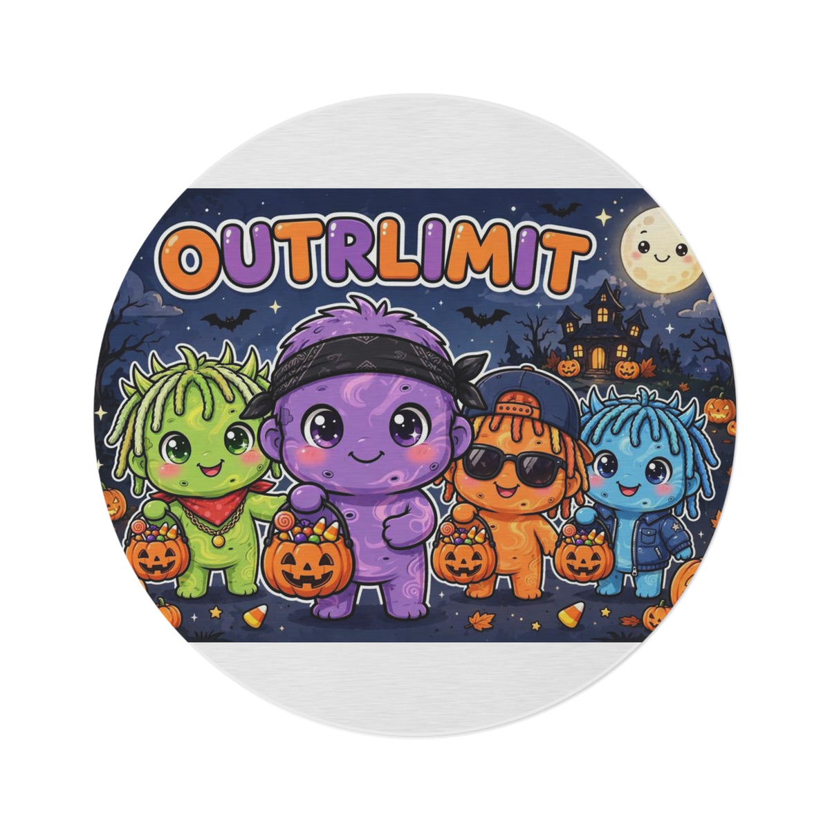 OUTRLIMIT Halloween Friends Group Rug