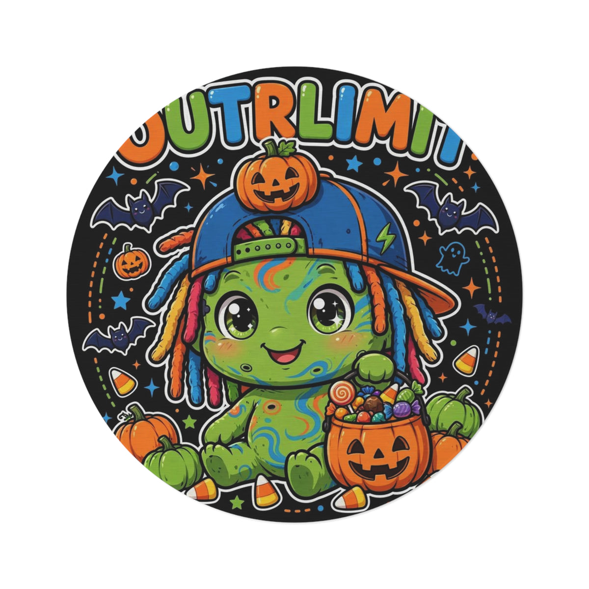 OUTRLIMIT Halloween Boys Monster Rug
