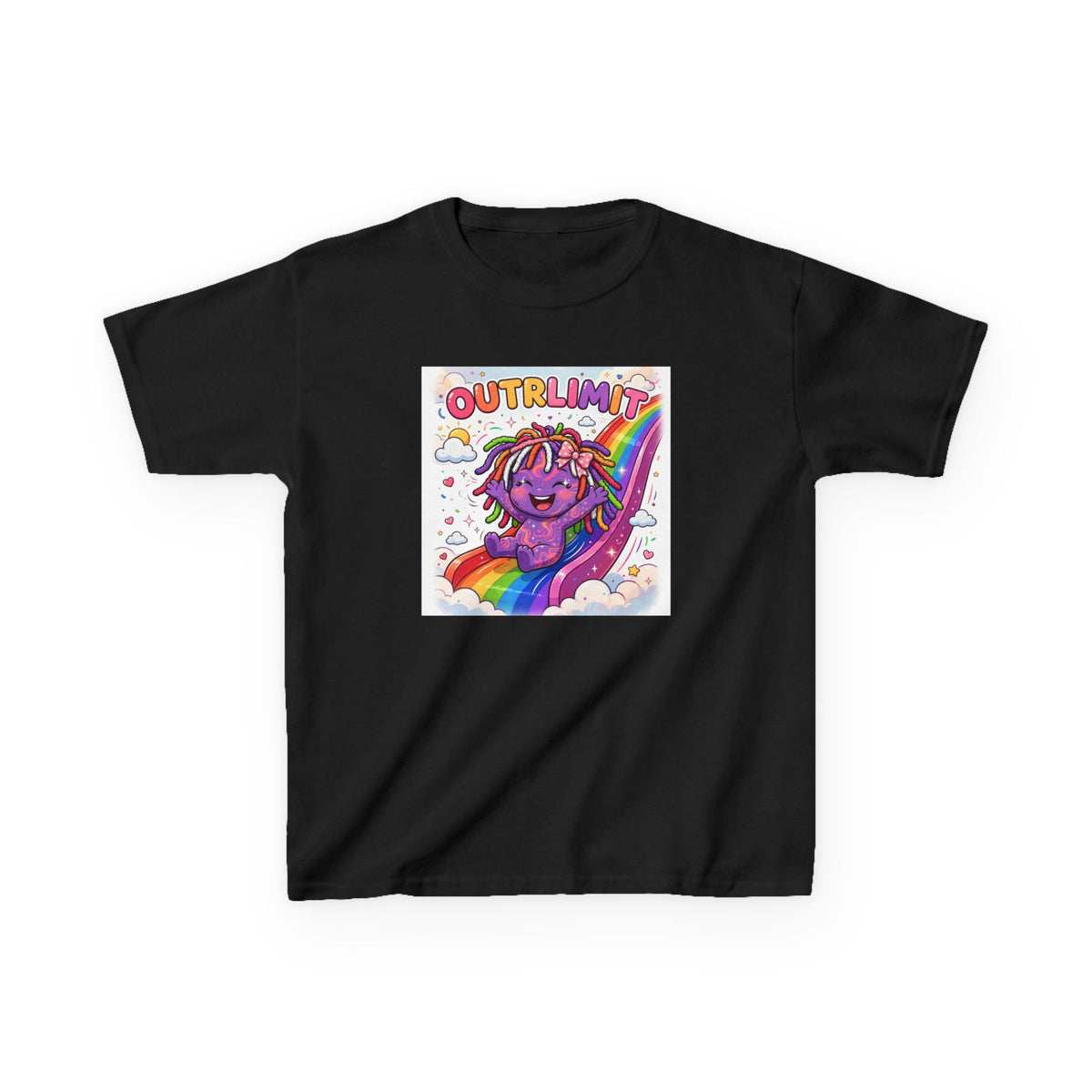 OUTRLIMIT Girls Rainbow Slide Kids Tee