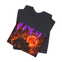 OUTRLIMIT TRAP Titan Orange Sun Haunted Tee - Adult