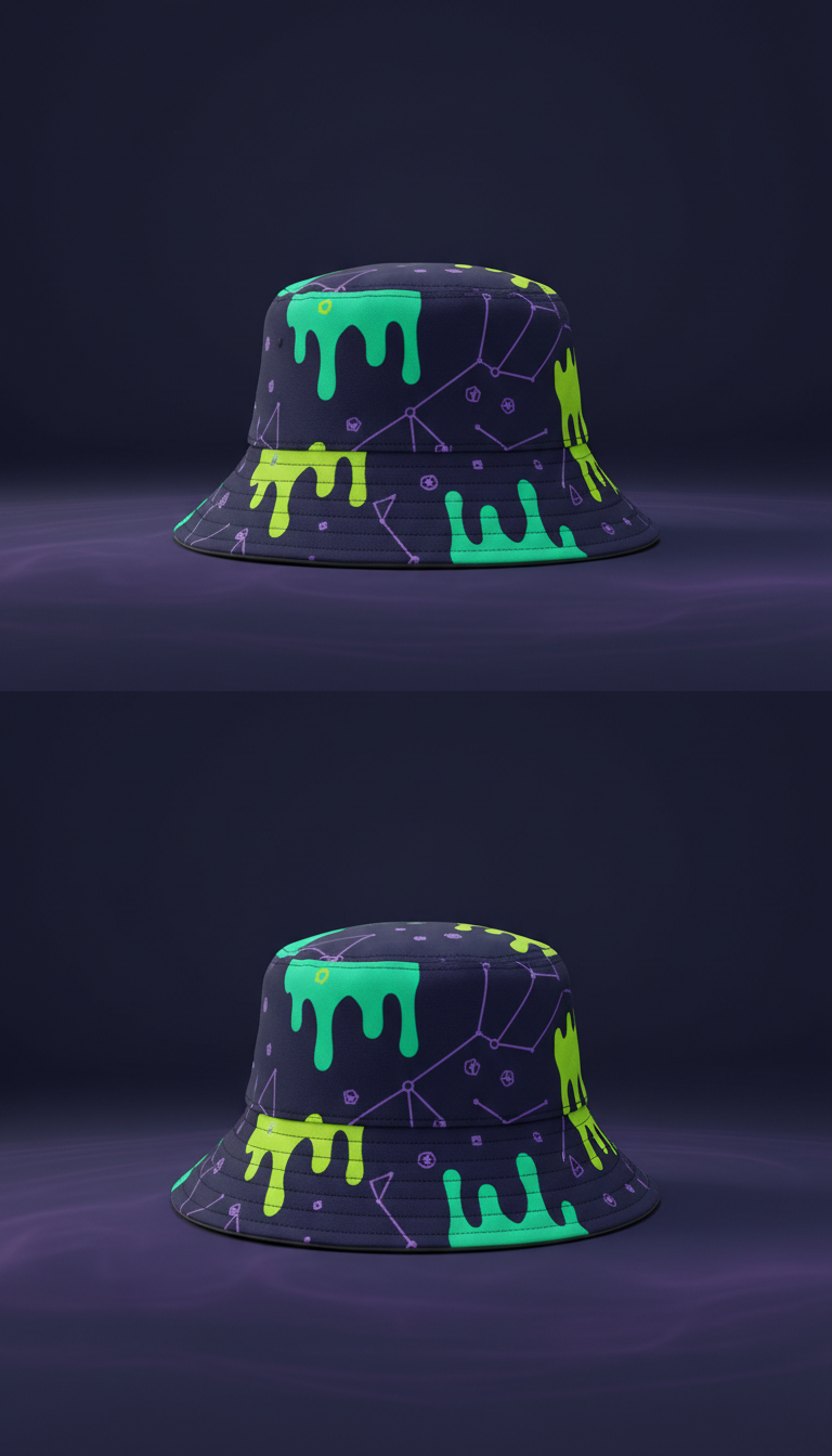 Indigo night bucket hat