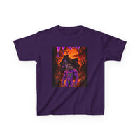 OUTRLIMIT TRAP Round Orange Sun Haunted Tee - Kids