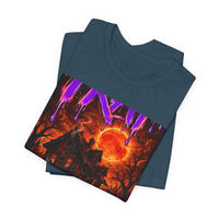 OUTRLIMIT TRAP Titan Orange Sun Haunted Tee - Adult