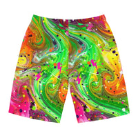 OUTRLIMIT Neon Drippy Surf AOP Board Shorts