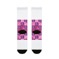 OUTRLIMIT Pink Baby Girl Monster Crew Socks - Girls'