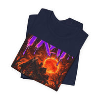 OUTRLIMIT TRAP Titan Orange Sun Haunted Tee - Adult