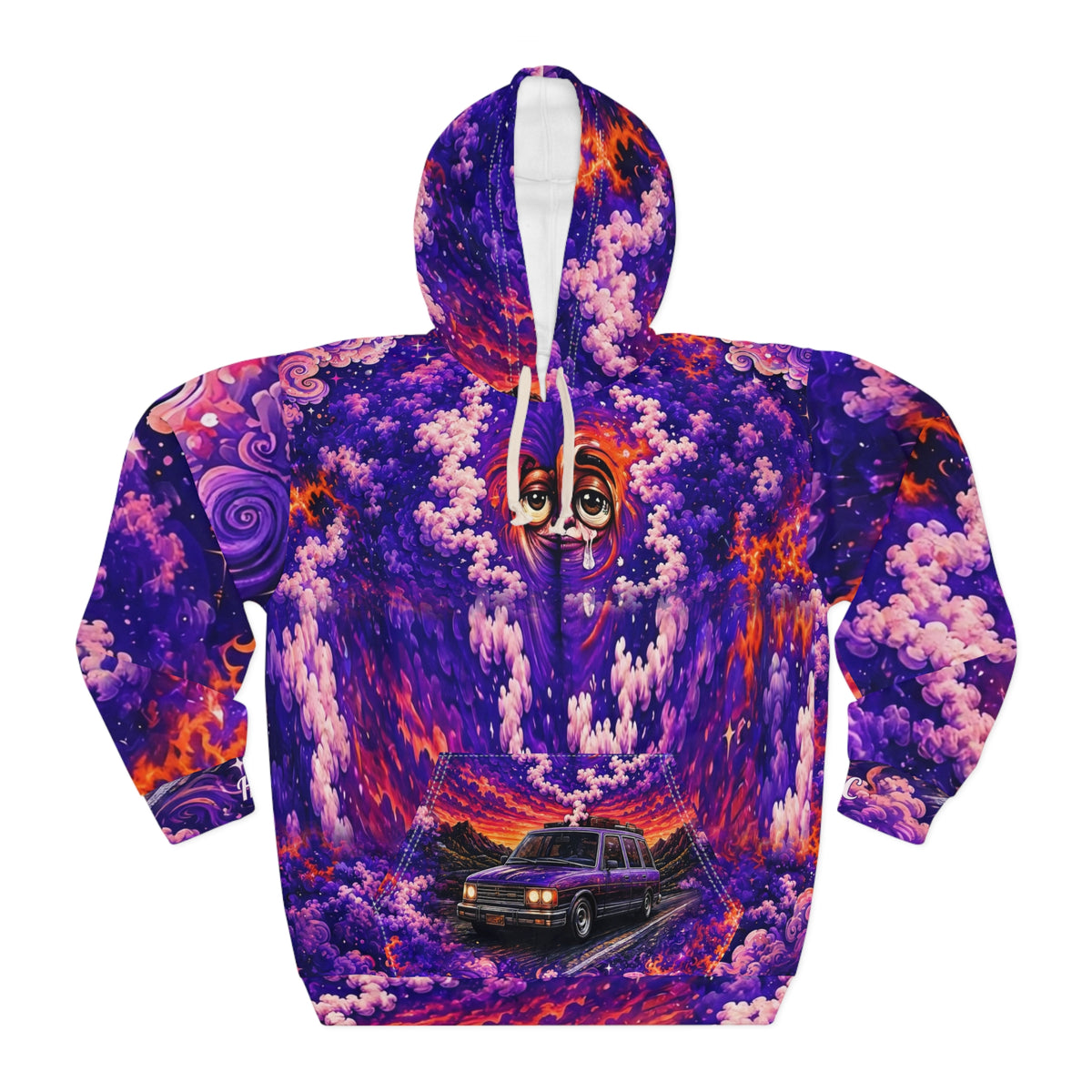 Psychedelic All-Over Print Hoodie
