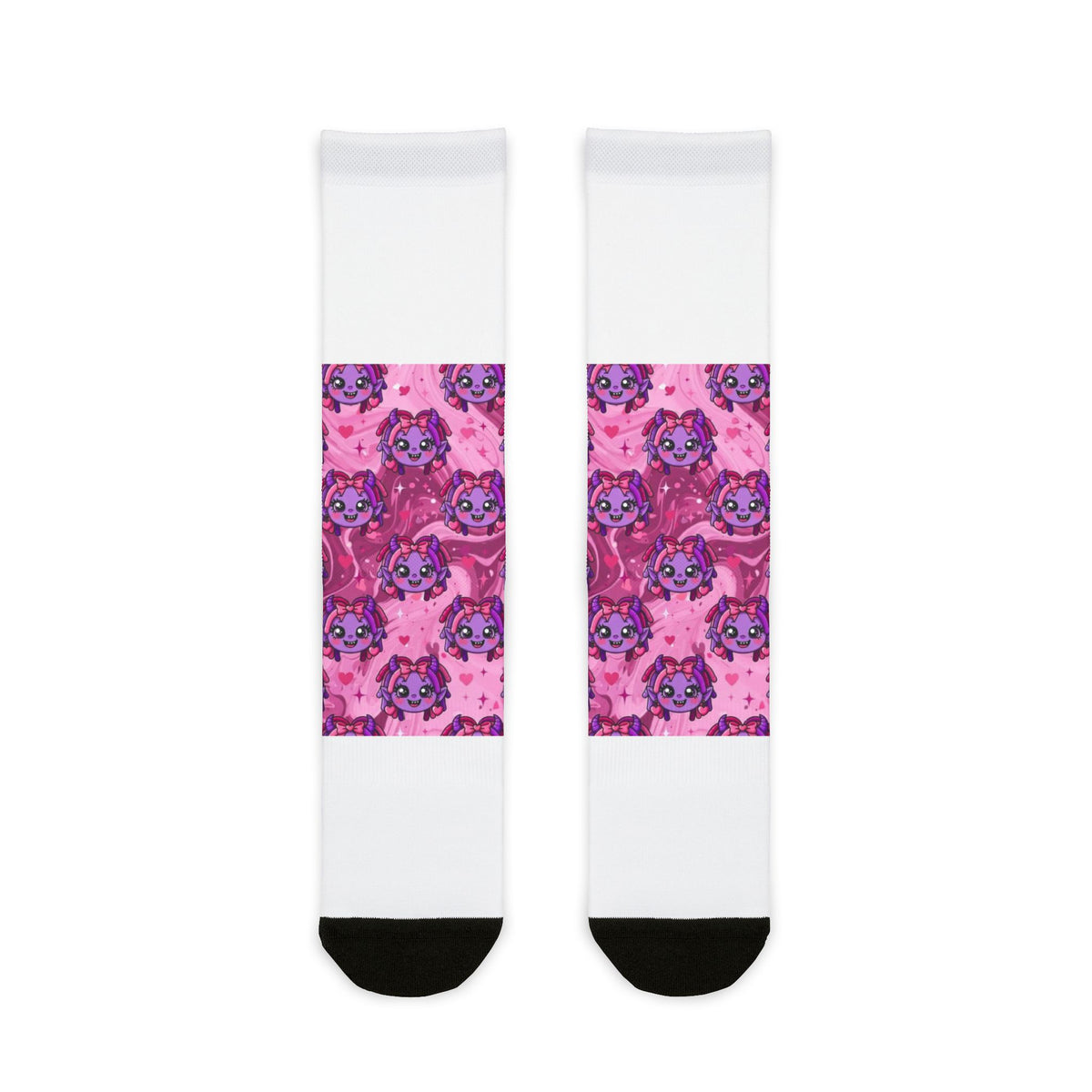 OUTRLIMIT Pink Baby Girl Monster Crew Socks - Girls'