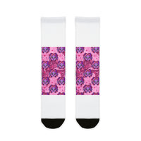 OUTRLIMIT Pink Baby Girl Monster Crew Socks - Girls'