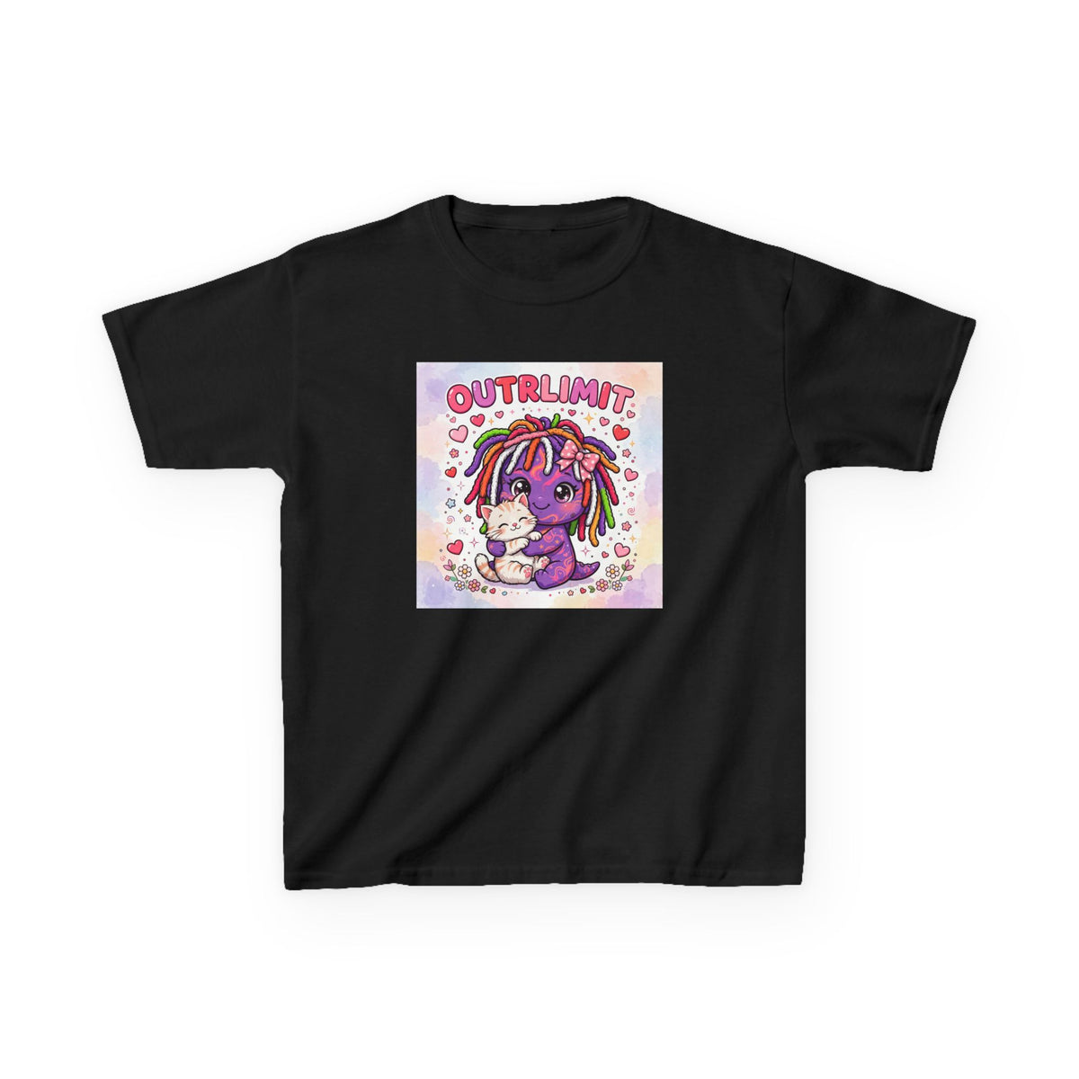 OUTRLIMIT Girls Kitten Kids Tee