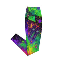 OUTRLIMIT Midnight Galaxy All-Over Print Leggings with Pockets