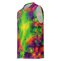 OUTRLIMIT Neon Galaxy All-Over Print Basketball Jersey