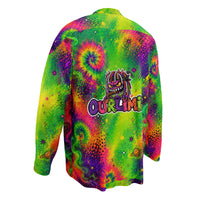 OUTRLIMIT Neon Galaxy All-Over Print Recycled Hockey Fan Jersey