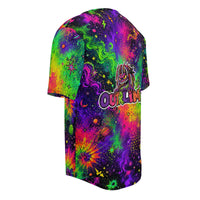 OUTRLIMIT Midnight Galaxy All-Over Print Recycled Unisex Baseball Jersey