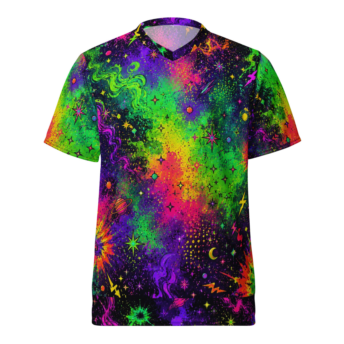 OUTRLIMIT Midnight Galaxy All-Over Print Recycled Unisex Sports Jersey