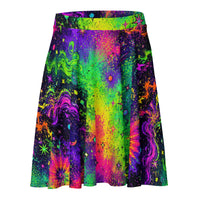 OUTRLIMIT Midnight Galaxy All-Over Print Skater Skirt
