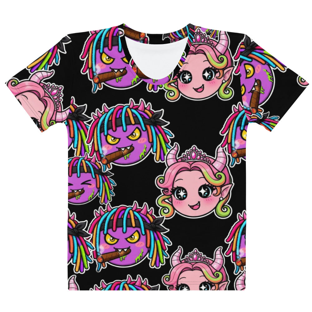 OUTRLIMIT 4124 Family Womens AOP Crew Tee